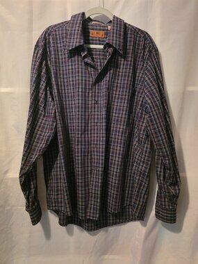 Men's Field & Stream Plaid Button Down, Wrinkle-Free, Stain Repellent, Size XL